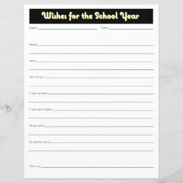 Schooljaar ouders wensen afdrukken