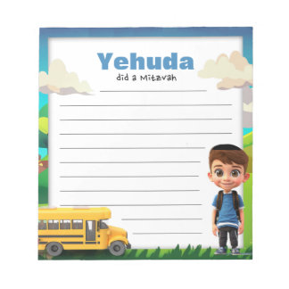 schooljongen mitswa notitie notitieblok