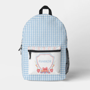 schoolkam   Grade School Gingham Bedrukte Rugzak