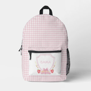 schoolkam Grade School Gingham Bedrukte Rugzak