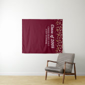 Schoolklas Jaar Maroon Gold Custom Achtergrond Wandkleed (In Situ (horizontaal))