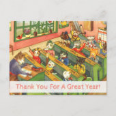 Schoolklasse met kittens Leerlingenkaart Briefkaart (Voorkant)