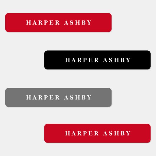 Schoolkleuren Moderne waterdichte naam Labels (Groep)