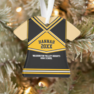 Schoolkleuren - Speciaal Cheerleader Uniform Ornament