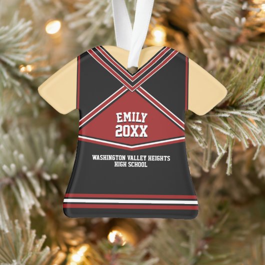 Schoolkleuren - Speciaal Cheerleader Uniform Ornament (Boom)