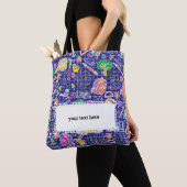 Schoolkleurig patroon draagtas (Dichtbij)