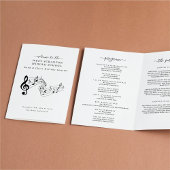 Schoolkoor- of -bonenconcertprogramma flyer