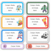 Schoollabel vinyl, personaliseer je. sticker (Voorkant)