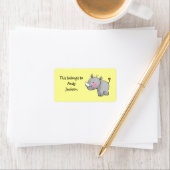 Schoollabels ( neushoorn ) etiket (Insitu)