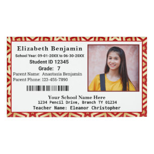 Schoolleerling kind Kinder ID identificatiefoto Naambadge