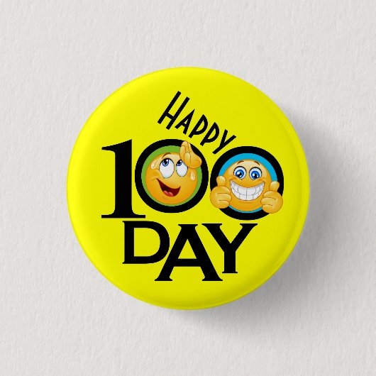 Schoolleraar 100 dagen Button (Voorkant)