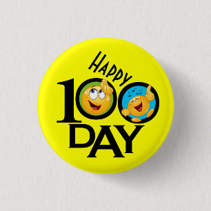 Schoolleraar 100 dagen Button