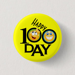 Schoolleraar 100 dagen Button