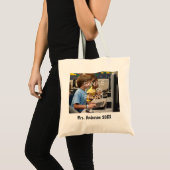 Schoolleraar Aangepaste klasse Foto's & tekst Tote Bag (Voorkant (product))