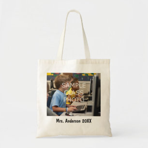 Schoolleraar Aangepaste klasse Foto's & tekst Tote Bag