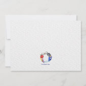 Schoolleraar Afstuderen Fotouitnodiging Kaart (Achterkant)