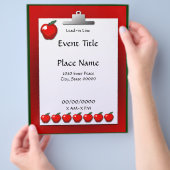 schoolleraar Apple Event Flyer (Hand)