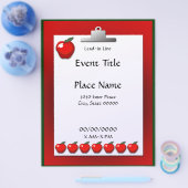 schoolleraar Apple Event Flyer (Enkel)