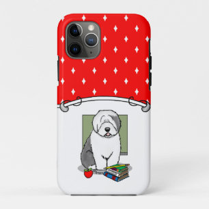 Schoolleraar Oude Engelse schapenhond (grijs 1) iPhone 11 Pro Hoesje