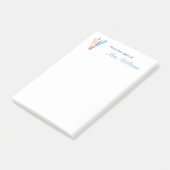 Schoolleraar penseel post-it® notes (Schuin)