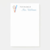 Schoolleraar penseel post-it® notes (Voorkant)