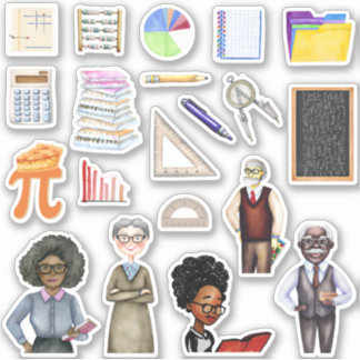 Schoolleraar Wiskunden Sticker