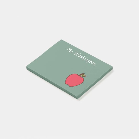 Schoolleraar's Chalkboard Post It Notes Gift (Schuin)