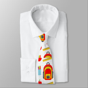 Schoolleraarspatroon kleurrijk stropdas