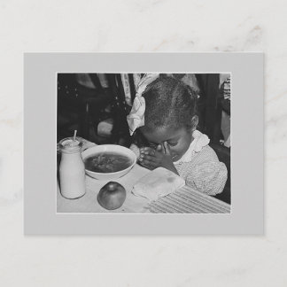 Schoollunchprogramma, jaren dertig briefkaart