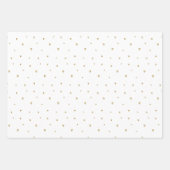 Schoolmeisje Blauw en gouden papierset Inpakpapier Vel (Voorkant 2)