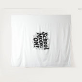 Schoolmodus: AAN! , geïnspireerd ontwerp Wandkleed (Voorkant (horizontaal))