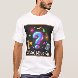 Schoolmodus geactiveerd – Leuke schoolbord Kindere T-shirt
