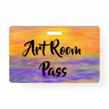 Schoolpas met kleurrijke en vun