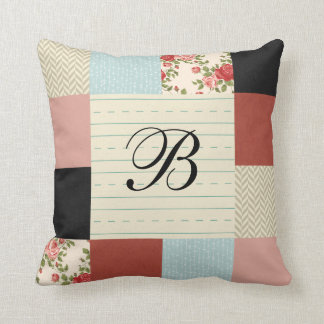 Schoolpatchwork met monogram kussen