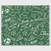 Schoolpatroon Cadeaupapier (Vlak)