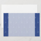 Schoolpatroon. Donkerblauw. Briefpapier (Voorkant / Achterkant)