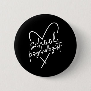 Schoolpsycholoog Byck naar school Geestelijke gezo Ronde Button 5,7 Cm