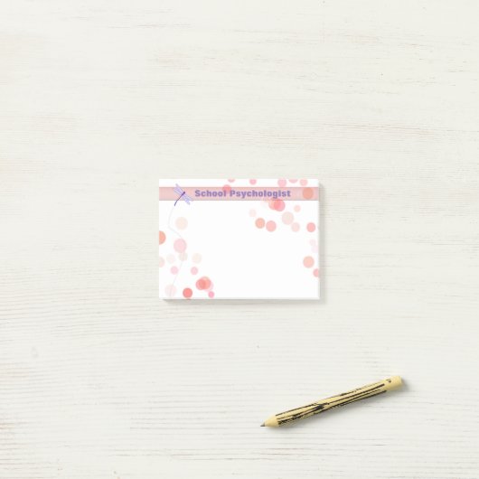 Schoolpsycholoog Dragonfly Post-it Notes (Op bureau)