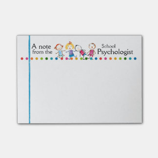 Schoolpsycholoog Fun Kinder Post-it Notes