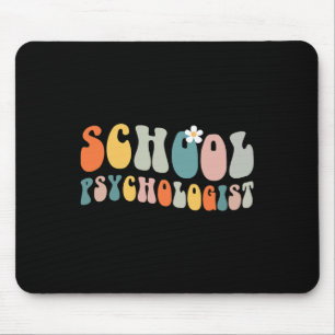 Schoolpsycholoog Groovy Retro Vintage Psycholoog Muismat