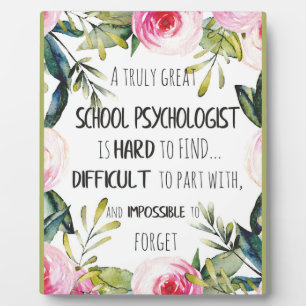 Schoolpsycholoog Kantoor decor appreciation Gift Fotoplaat