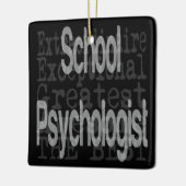 schoolpsycholoog keramisch ornament (Links)