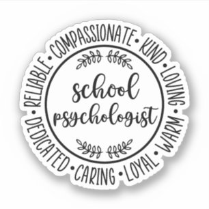 schoolpsycholoog   Schoolpsychologische student Sticker