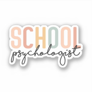 schoolpsycholoog   Schoolpsychologische student Sticker