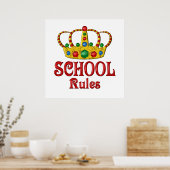 SCHOOLREGELINGEN POSTER (Keuken)