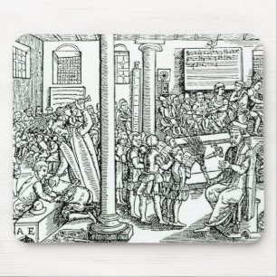 Schoolroom scène in Tudor Times Muismat