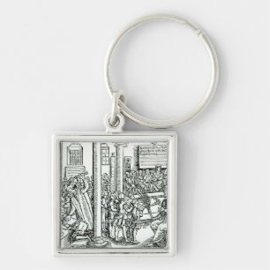 Schoolroom scène in Tudor Times Sleutelhanger