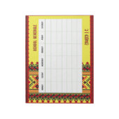 Schoolrooster Notitieblok (Gedraaid)
