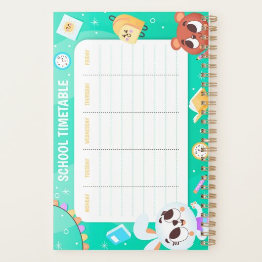 Schoolrooster Planner (Achterkant)