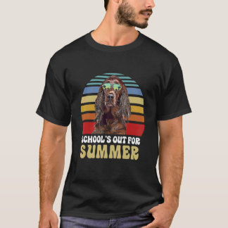 Schools Out For Summer Irish Setter Dog Teacher T-shirt